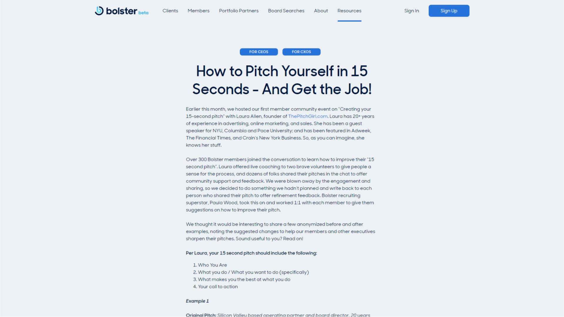 How To Pitch Yourself In 15 Seconds And Get The Job 15 Second Pitch