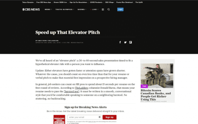 Speed up That Elevator Pitch